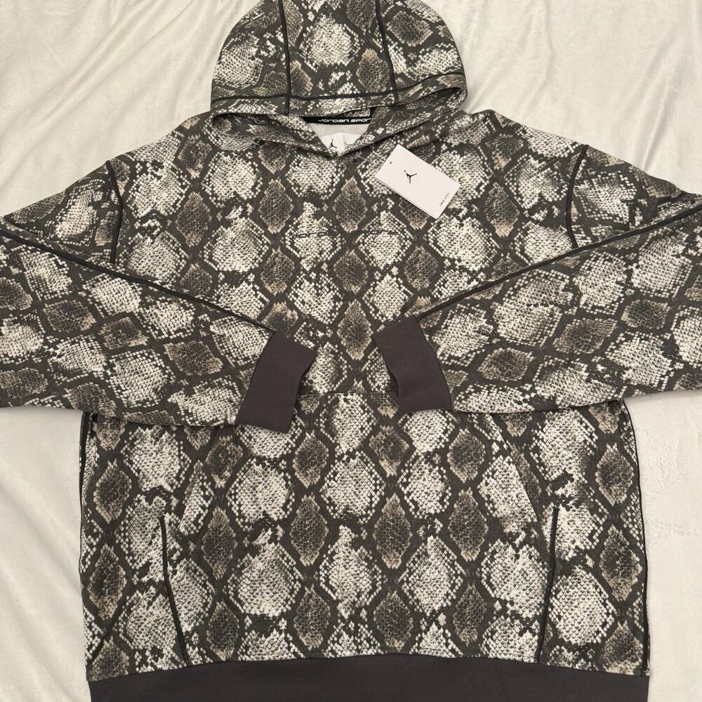 Air Jordan Sport Hoop Tech Fleece Snake Print Hoodie